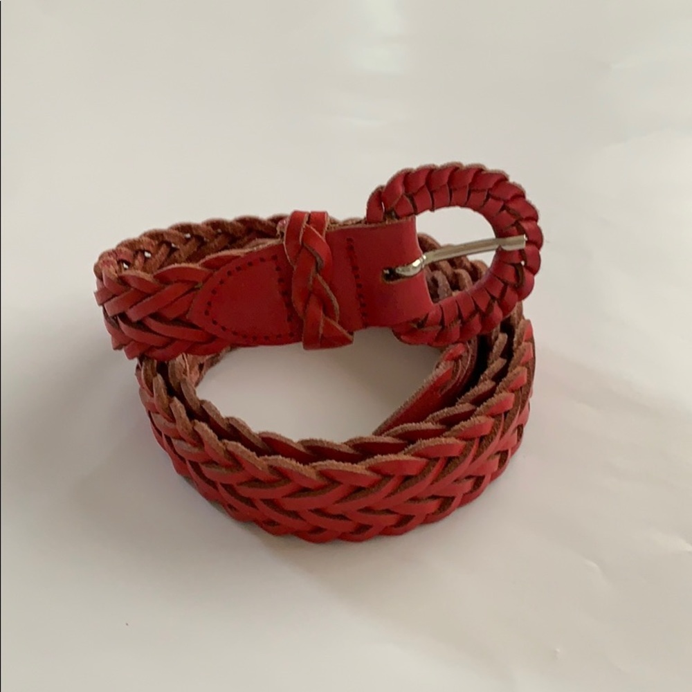Genuine Leather Braided Belt